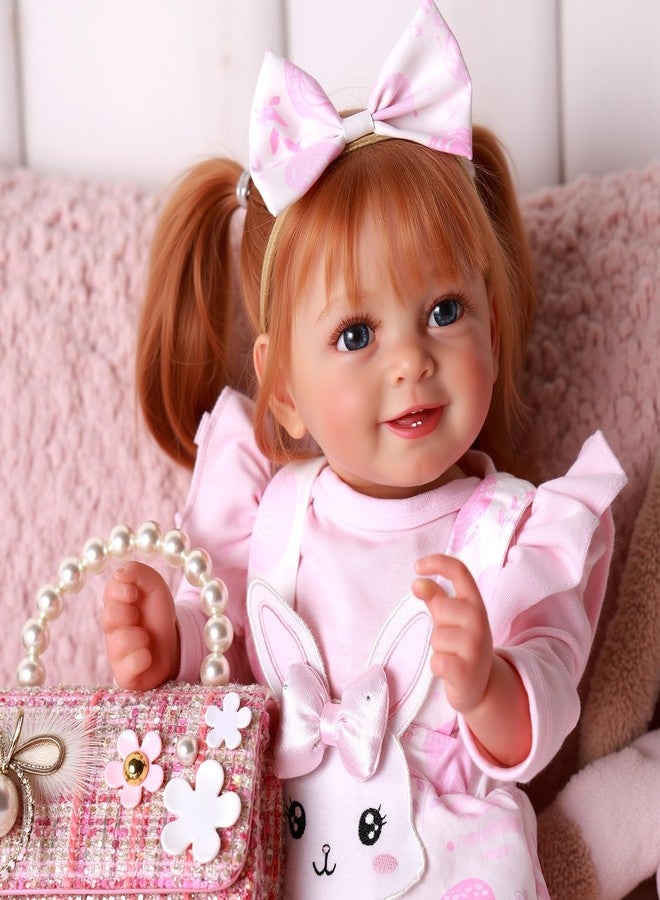 BABESIDE Lifelike Reborn Baby Dolls Doreen - 20 Inch Cute Realistic Baby Doll Sweet Smile Girl Soft Body Reborn Toddler Dolls Real Life Baby Dolls for Kids 3+ & Collectors - Image 4